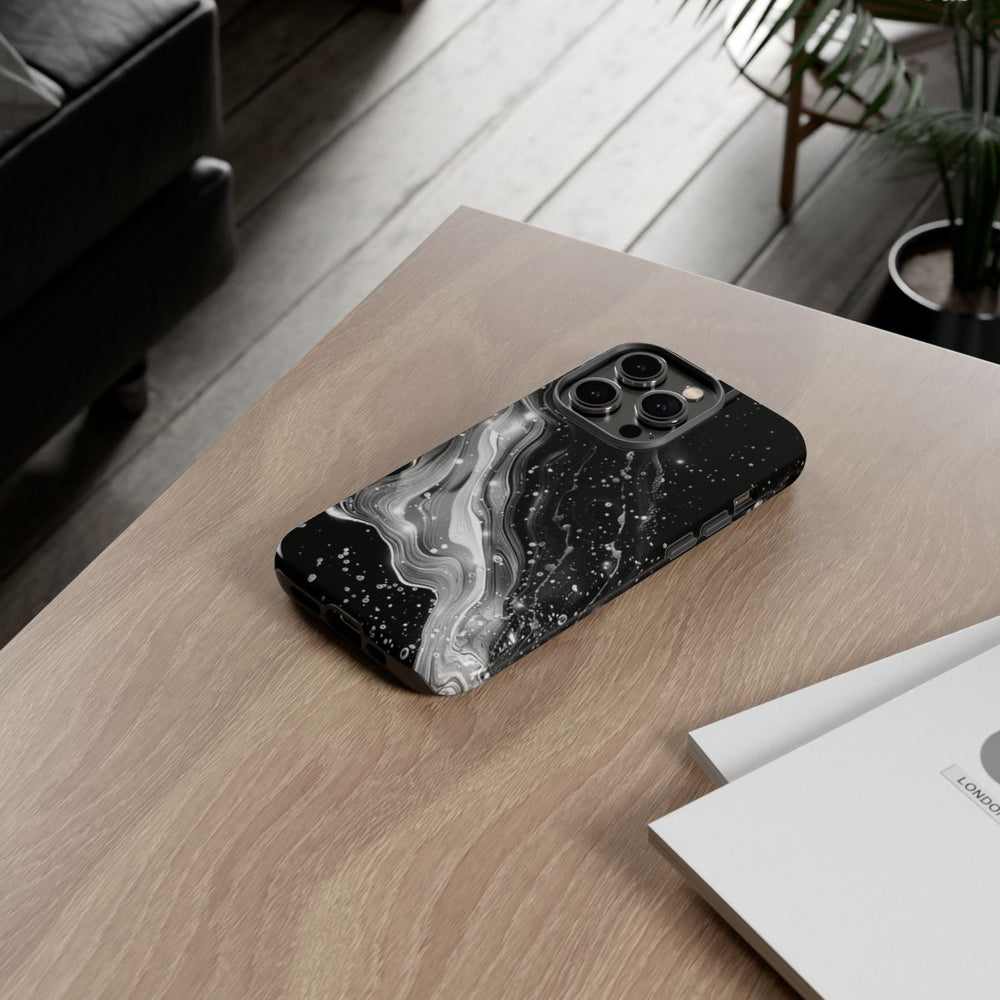 Zwart-Wit Abstracte Galaxie