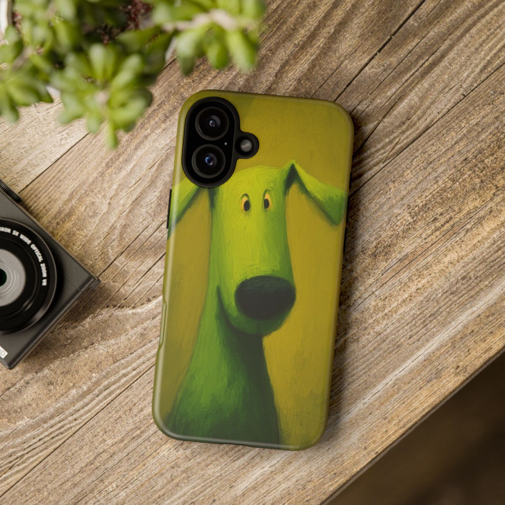 Groene Hond Mat Stevig Hoesje