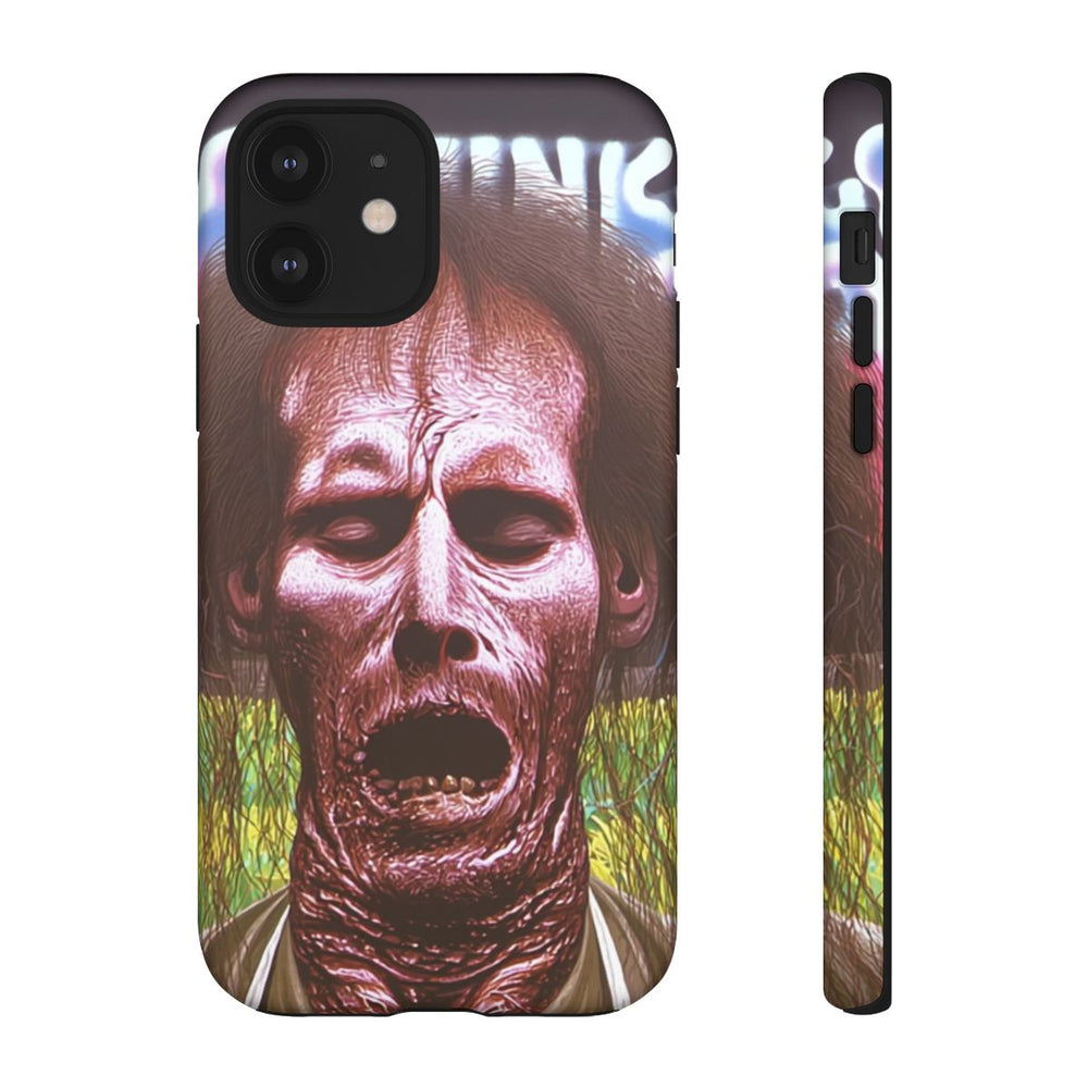 Surrealistisch Zombiegezicht met Vurige Lucht