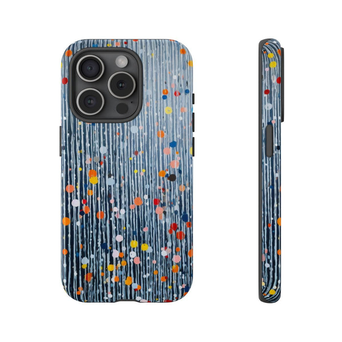Kleurrijk Abstract Patroon met Dots en Lijnen