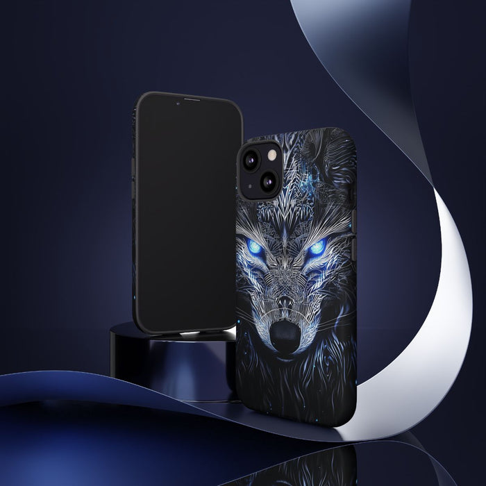 Majestueuze Wolf met Gloeiende Ogen