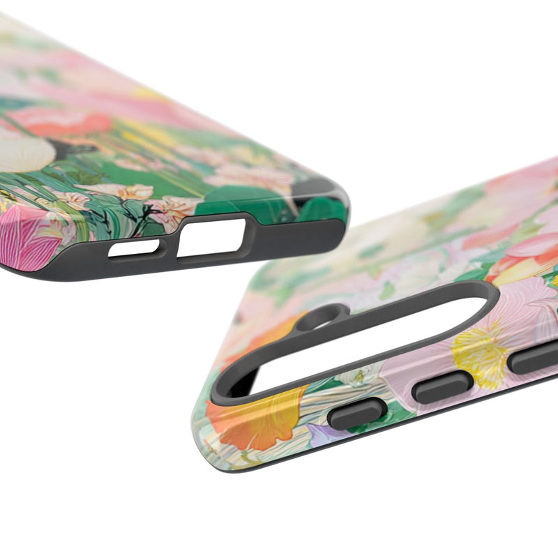 Fraaie Pastelkleurige Bloementuin