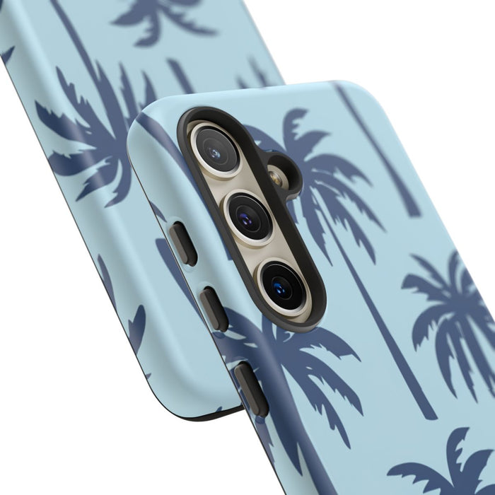 Blauw Palmbomenpatroon