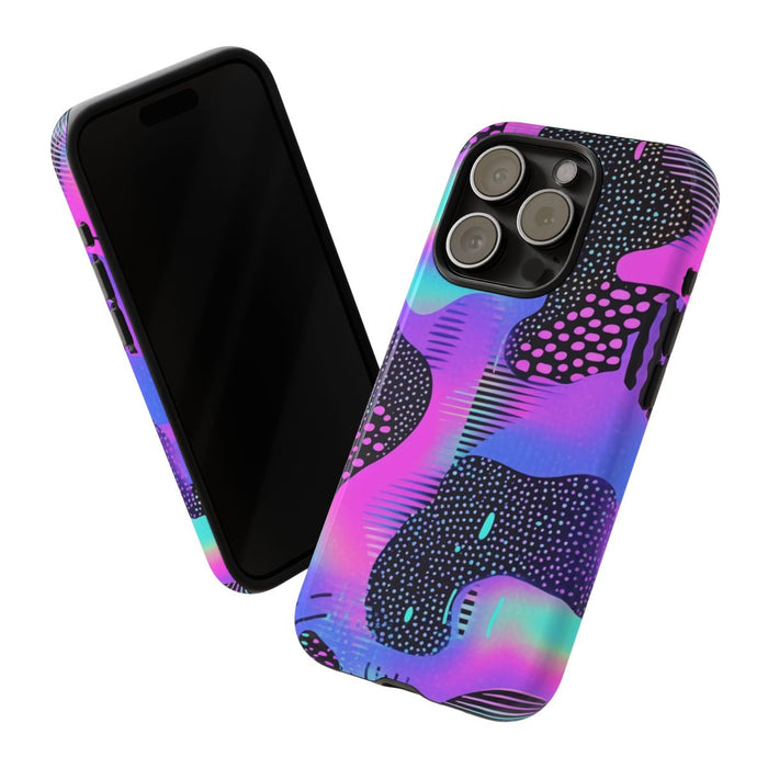 Abstract Neon Vaporwave Patroon