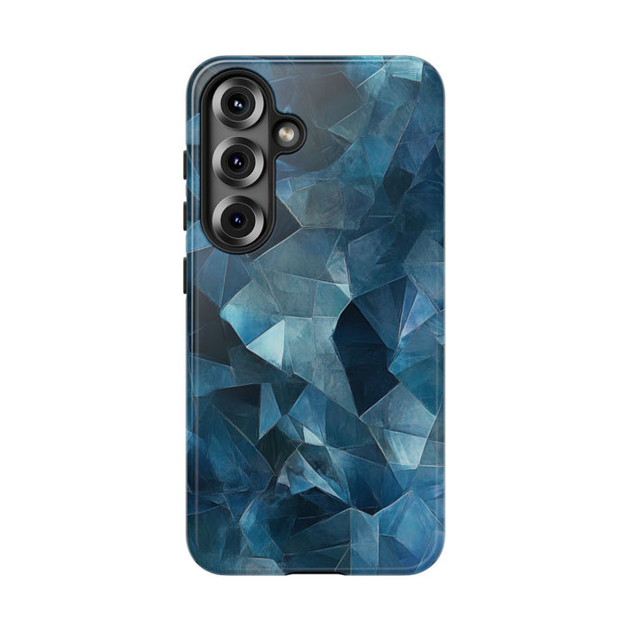 Blauw Gekristalliseerd Abstract Patroon