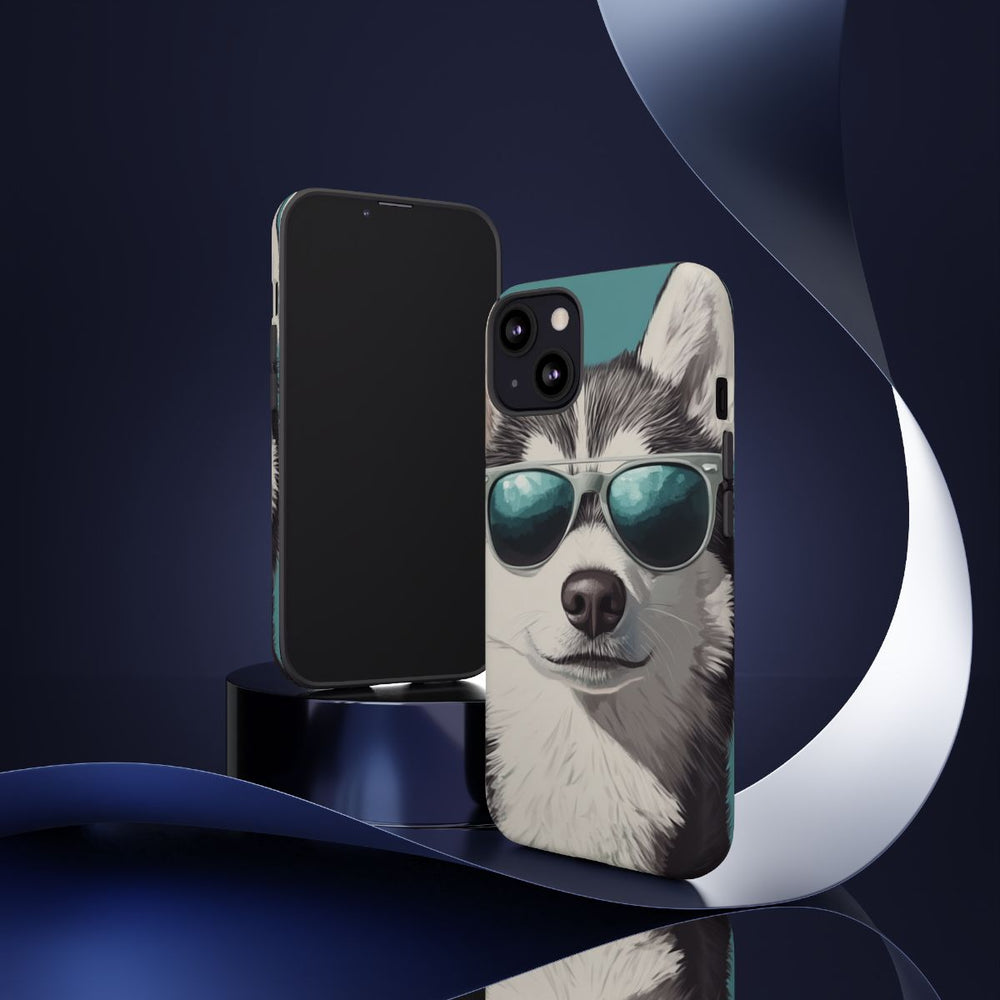 Stoere Husky met Zonnebril