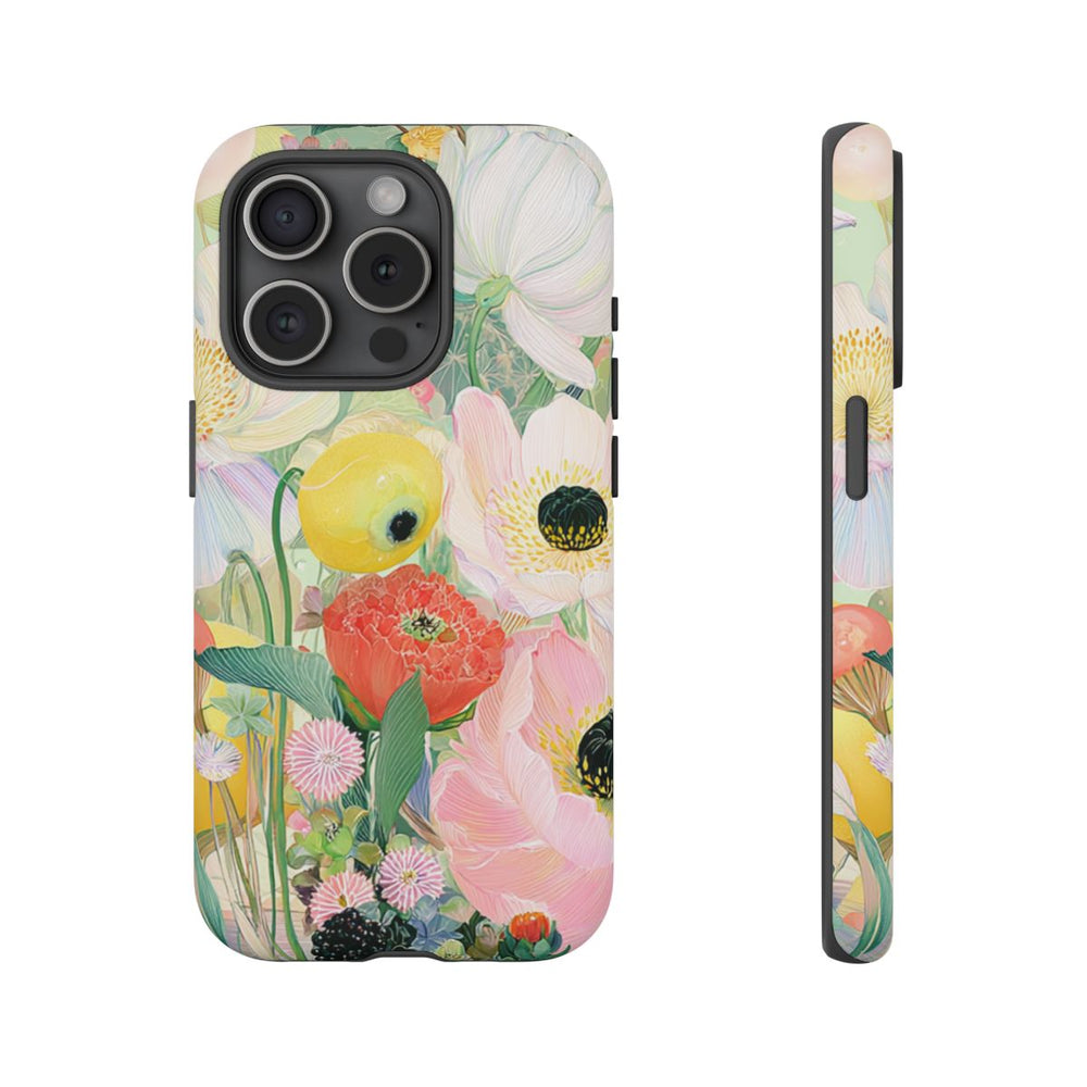 Lichte Pastelbloemen met Vogels
