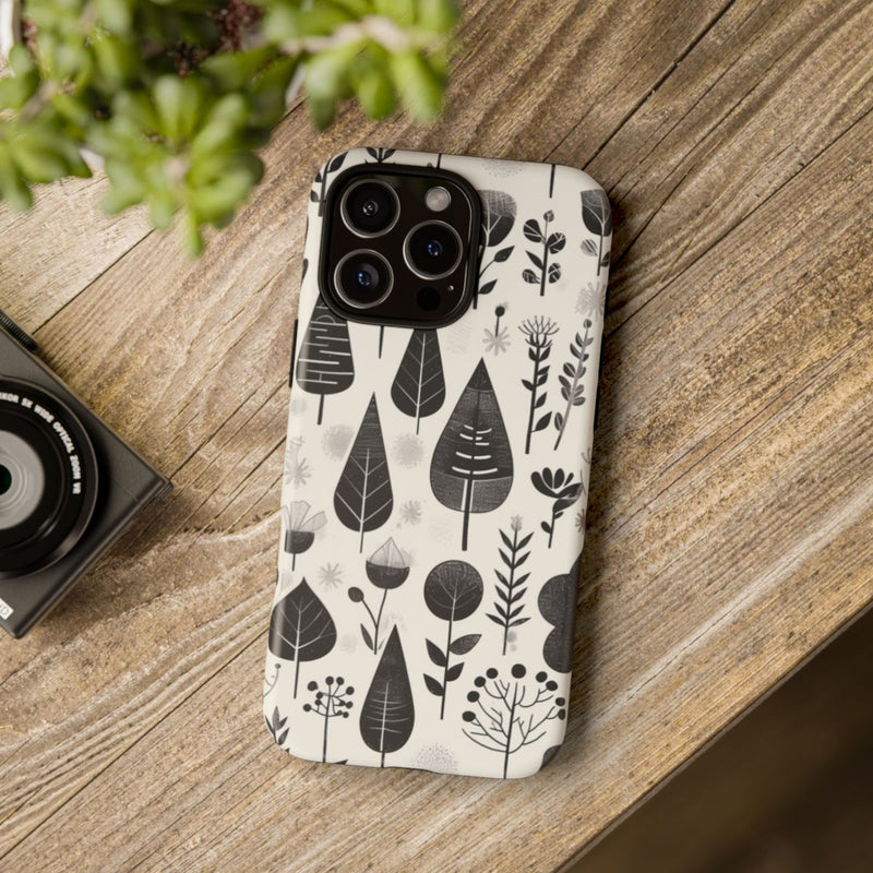 Monochroom Botanisch Patroon