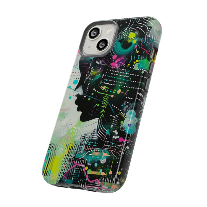 Abstract Neon Geometrisch Profiel