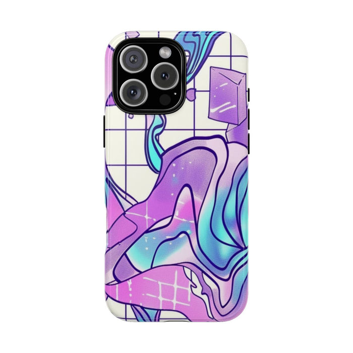 Abstract Kristal Vaporwave Patroon