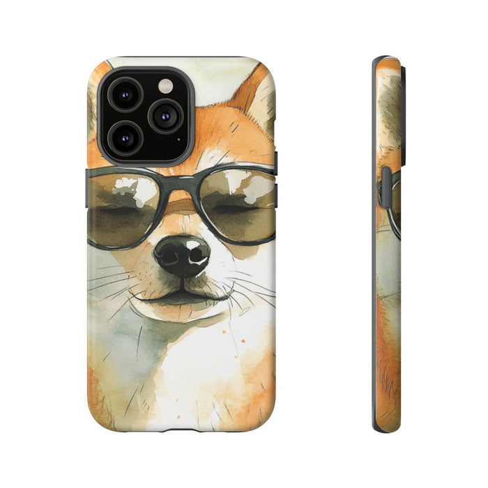 Stoere Shiba Inu met Zonnebril
