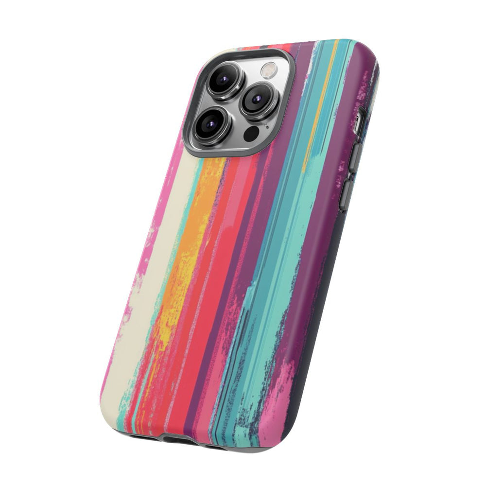 Levendige Verticale Strepen Abstracte Kunst