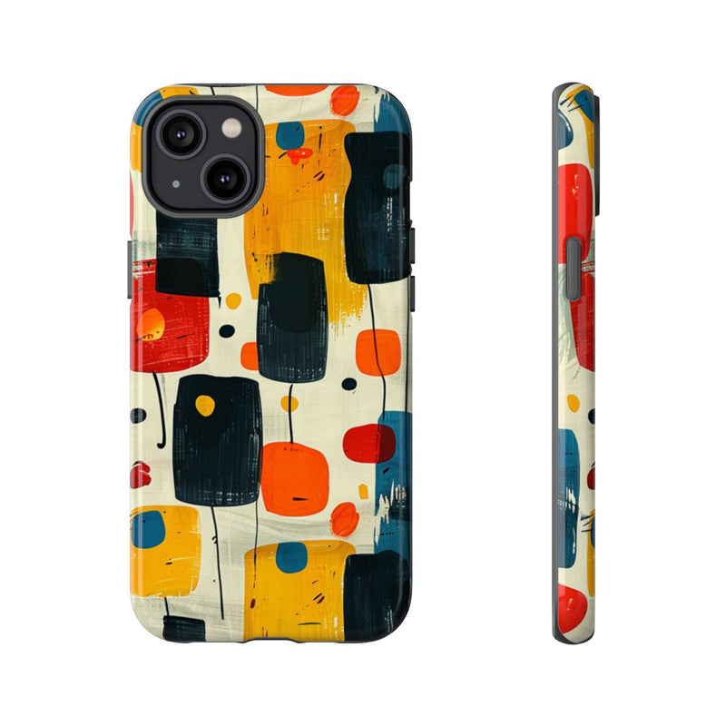 Mid-Century Abstract Geometrisch Patroon