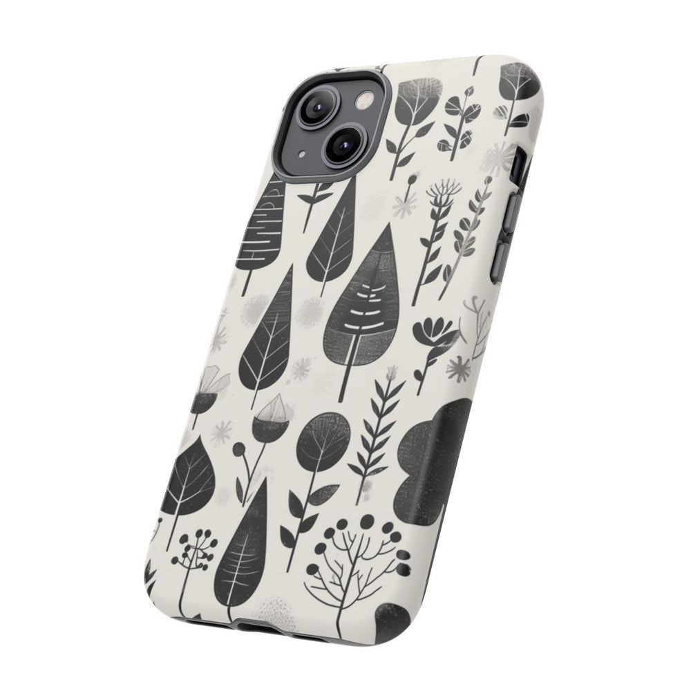 Monochroom Botanisch Patroon