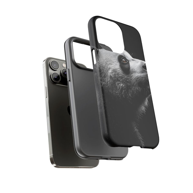 Gedetailleerde Zijaanzicht van Panda met Bruine Ogen