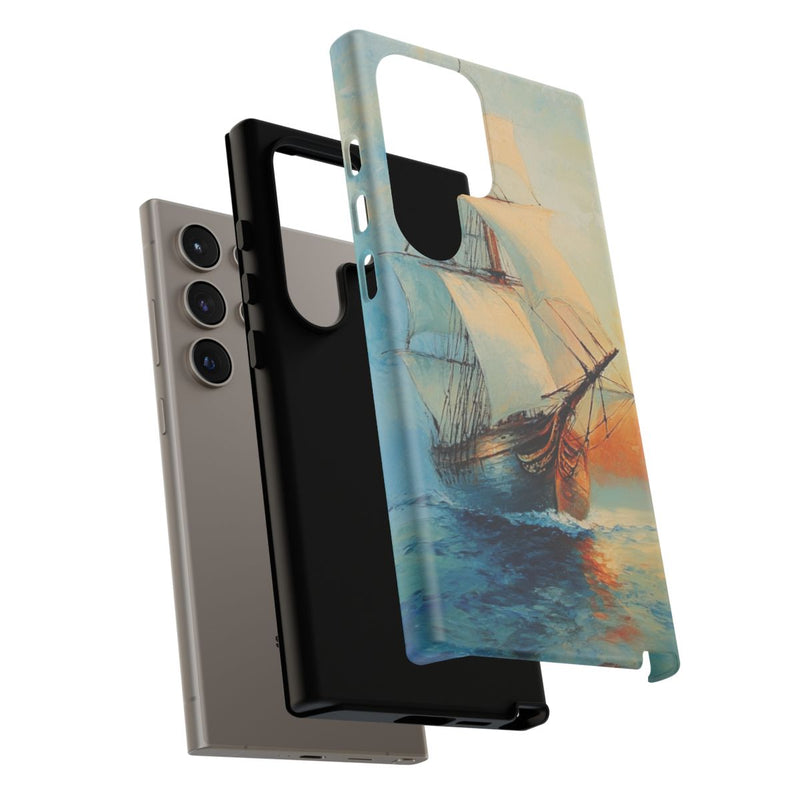 Zeilschip op Zee in Olieverf