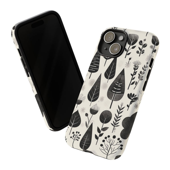 Monochroom Botanisch Patroon