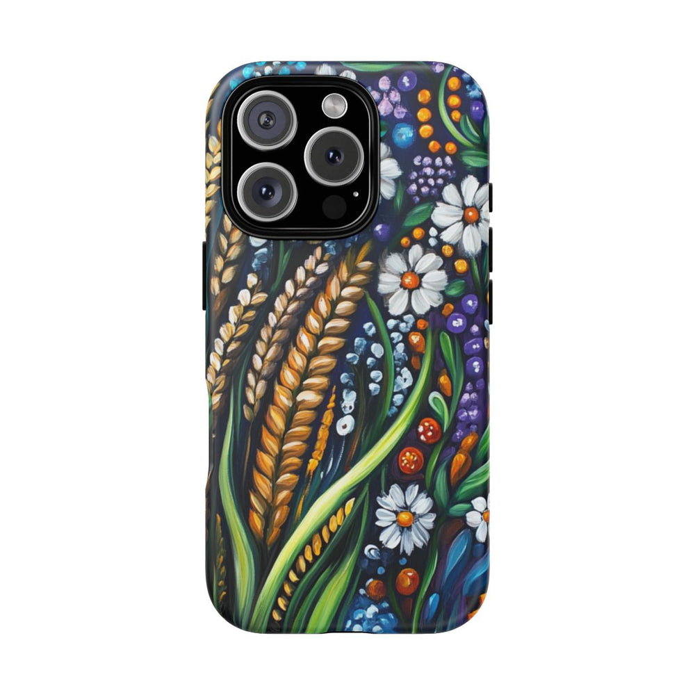 Kleurrijke Folklore Bloemen en Graanpatroon