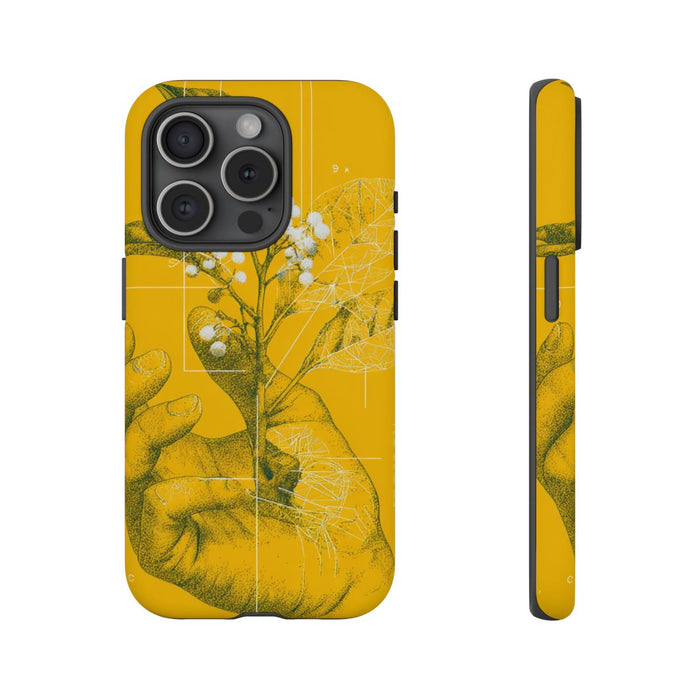 Hand met Botanische Bladeren en Bessen Illustratie
