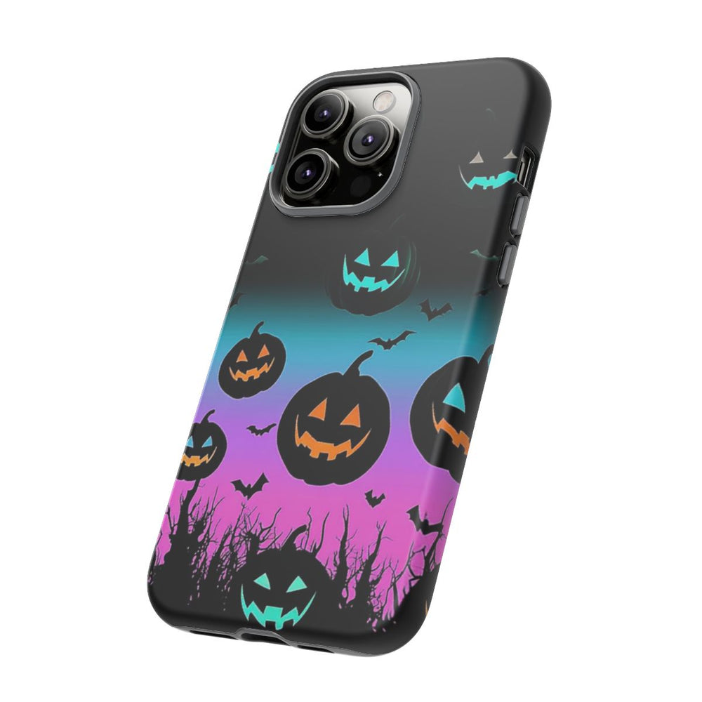 Gloeiende Halloween Pompoenen en Vleermuizen