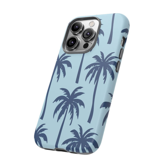 Blauw Palmbomenpatroon