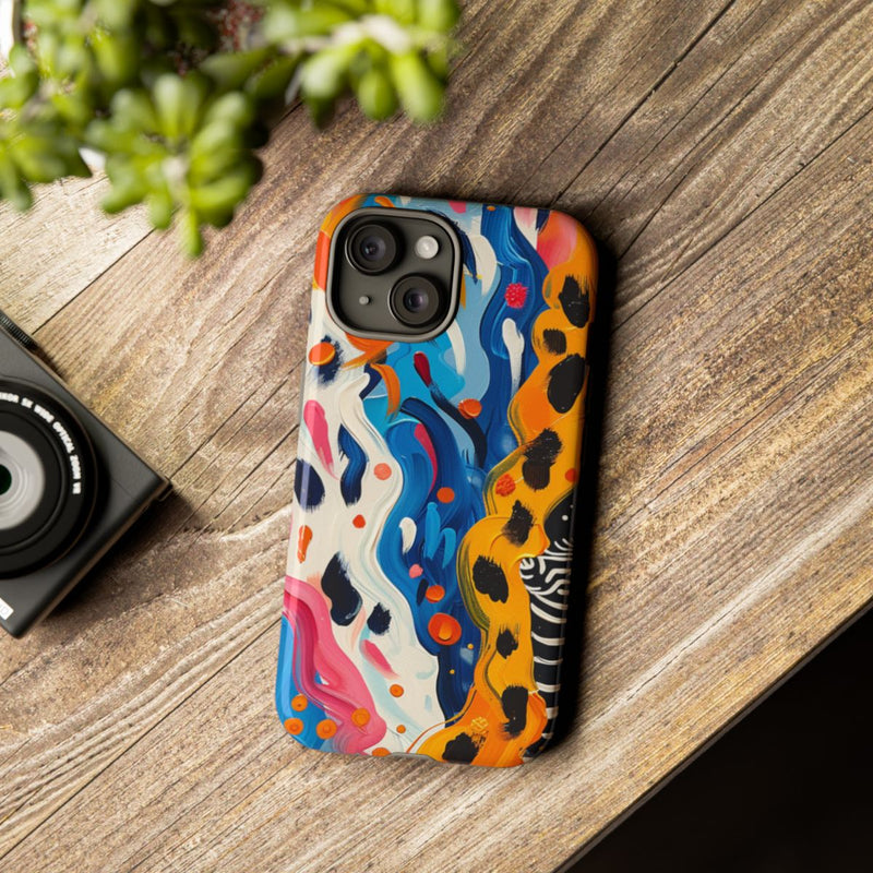 Abstract Kleurrijk Zebra Patroon
