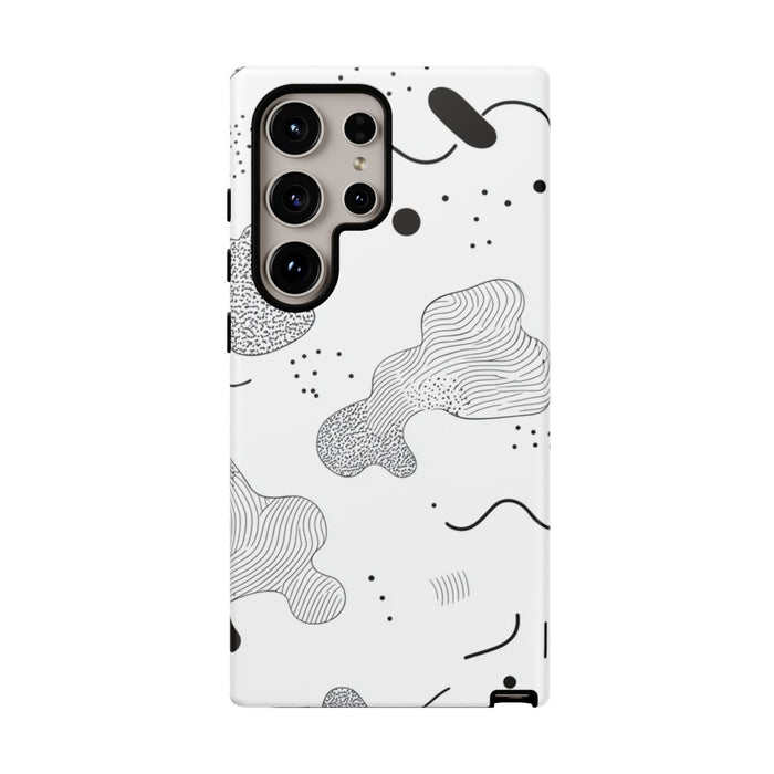 Abstract Zwart-Wit Minimalistisch Patroon
