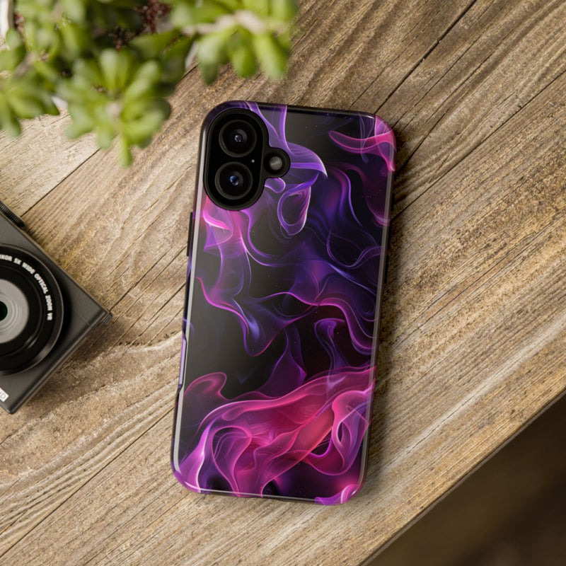 Violette en Roze Abstracte Vlammen