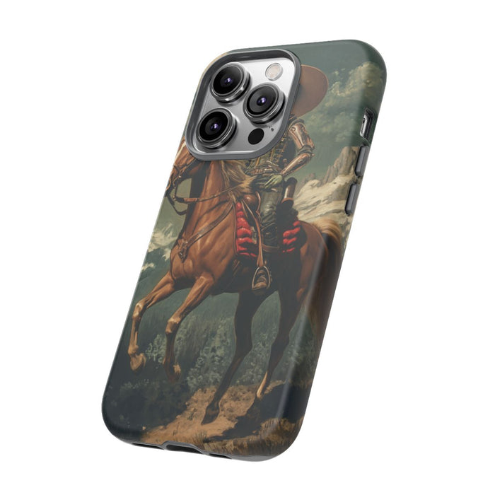 Buitenaardse Cowboy op Paard bij Nacht