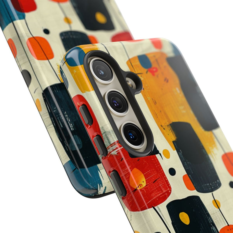 Mid-Century Abstract Geometrisch Patroon