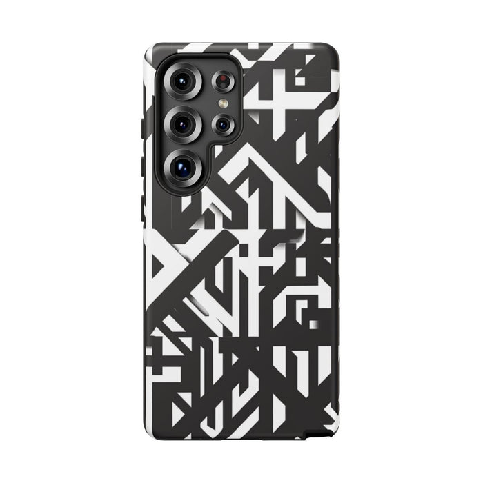 Zwart-Wit Geometrisch Patroon