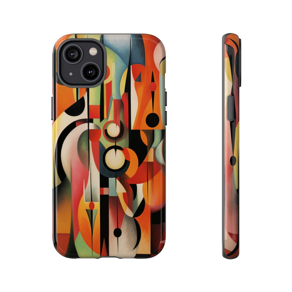 Abstracte Geometrische Vormen in Warme Kleuren