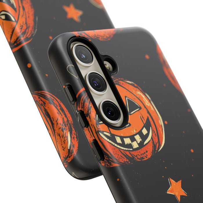 Grunge Halloween Pompoenenpatroon