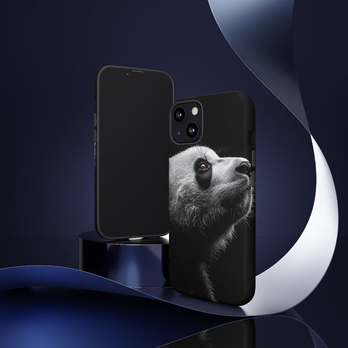 Gedetailleerde Zijaanzicht van Panda met Bruine Ogen