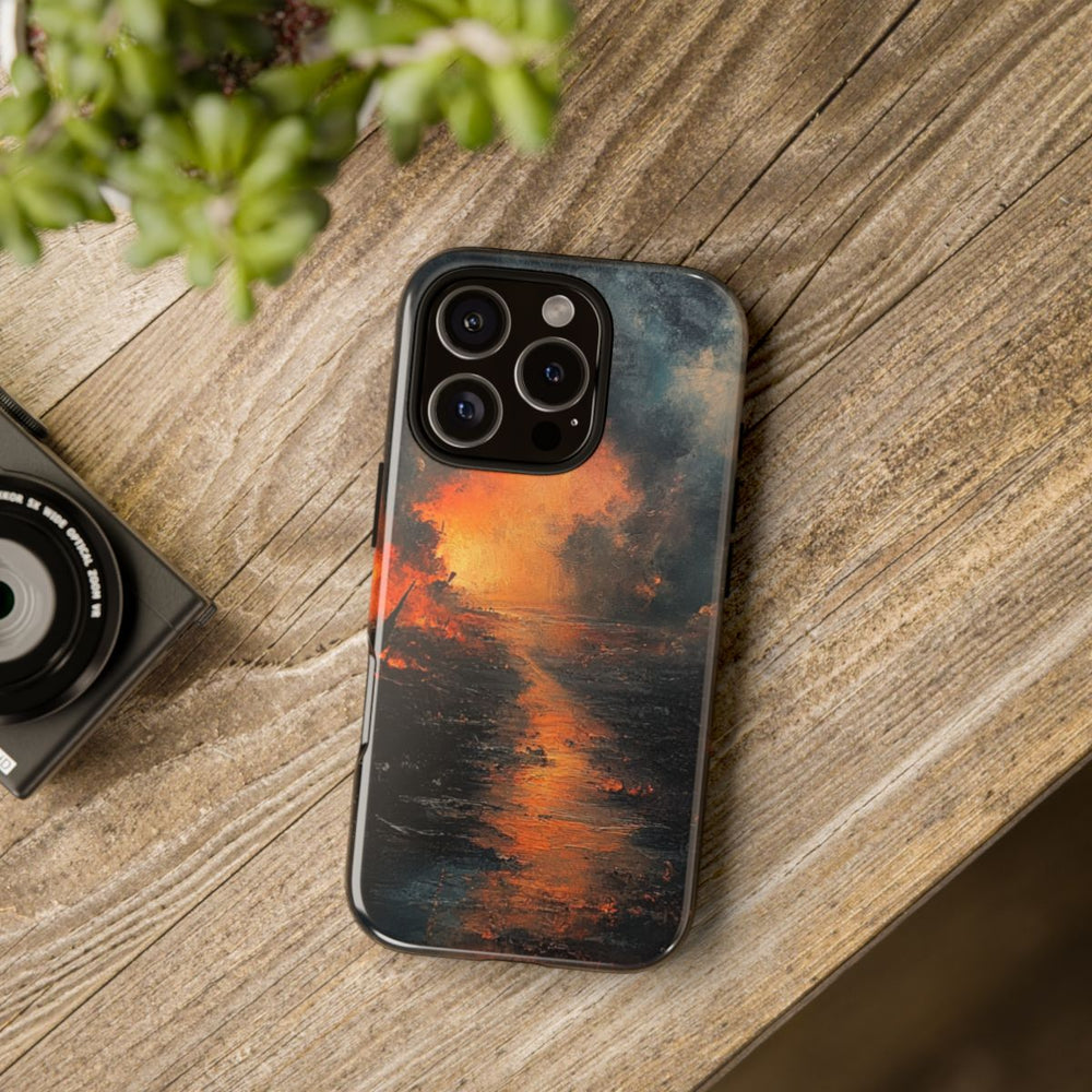 Vurige Oorlogslandschap met Rook