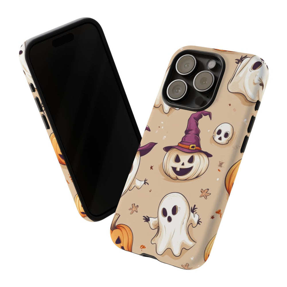 Schattige Halloween Geestjes en Pompoenen Patroon