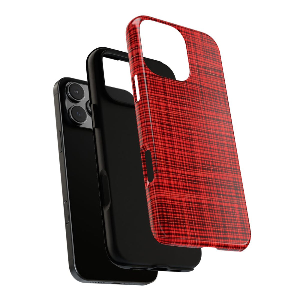 Rood Geruit Textielpatroon