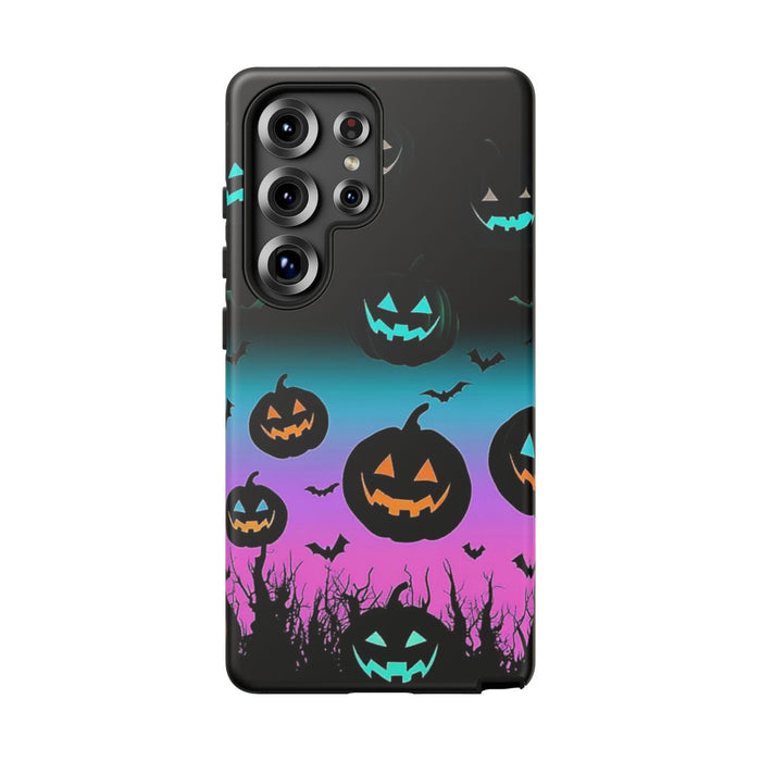 Gloeiende Halloween Pompoenen en Vleermuizen
