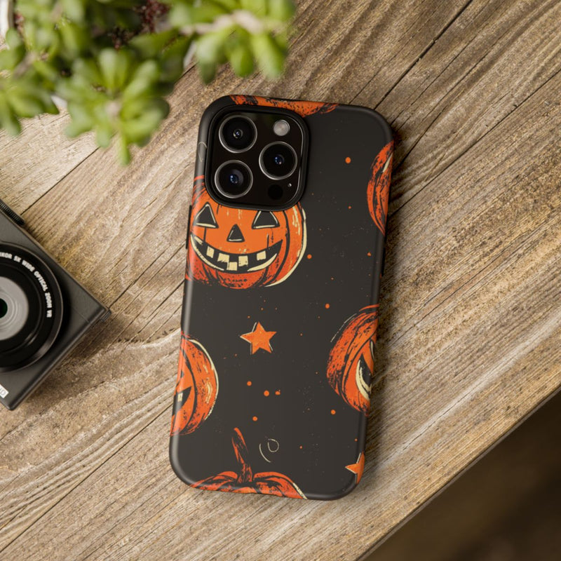 Grunge Halloween Pompoenenpatroon