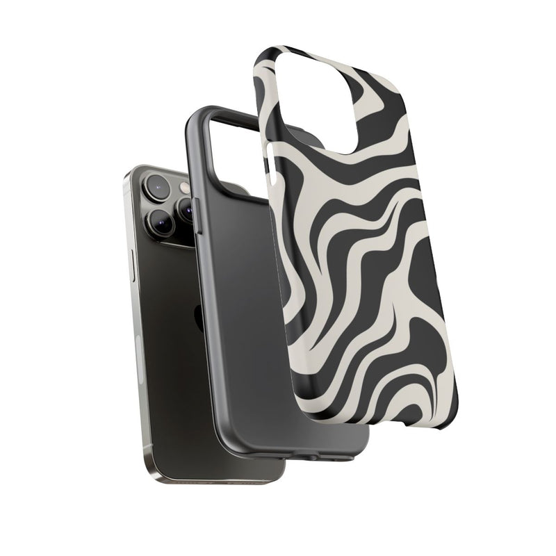 Zwart-Wit Abstract Zebra-Patroon