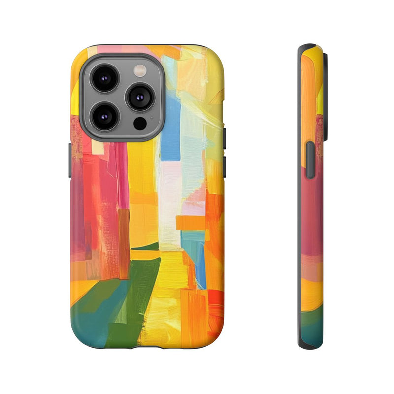 Abstracte Kleurrijke Penseelstreken