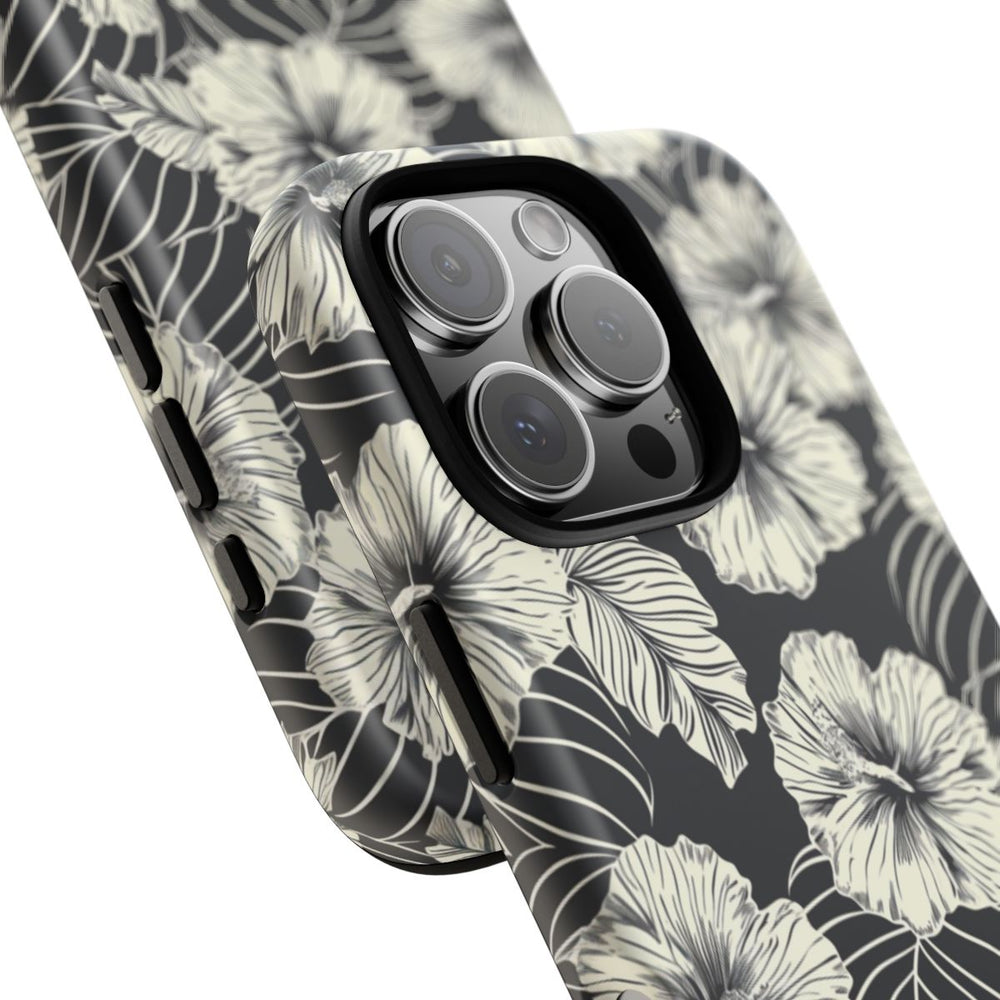 Monochroom Bloemenpatroon