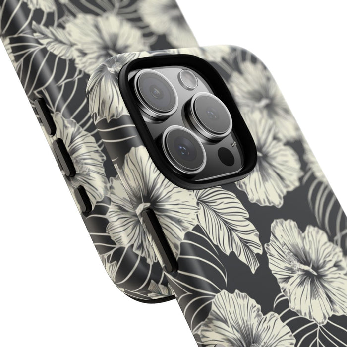 Monochroom Bloemenpatroon