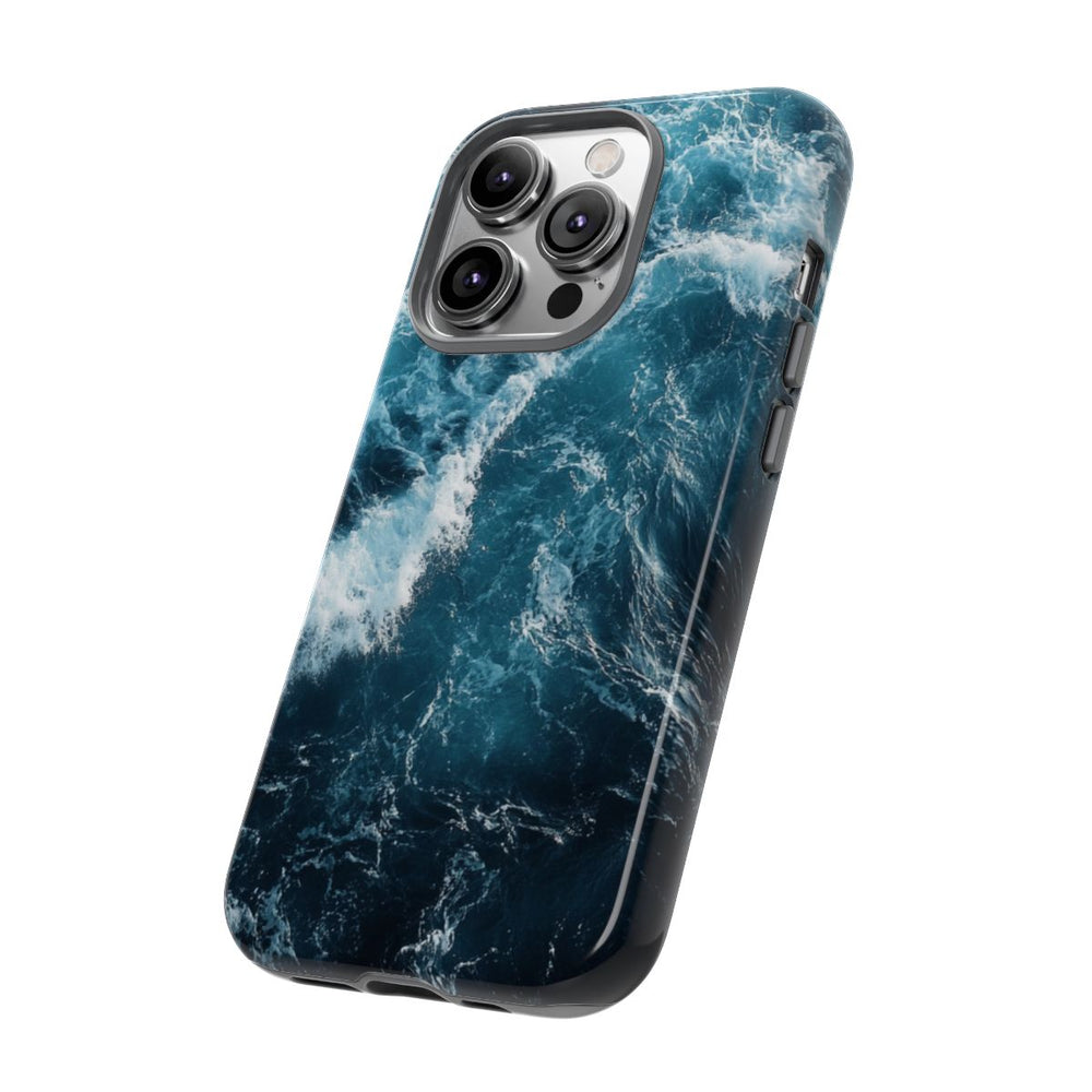 Oceaangolven in Diepblauw