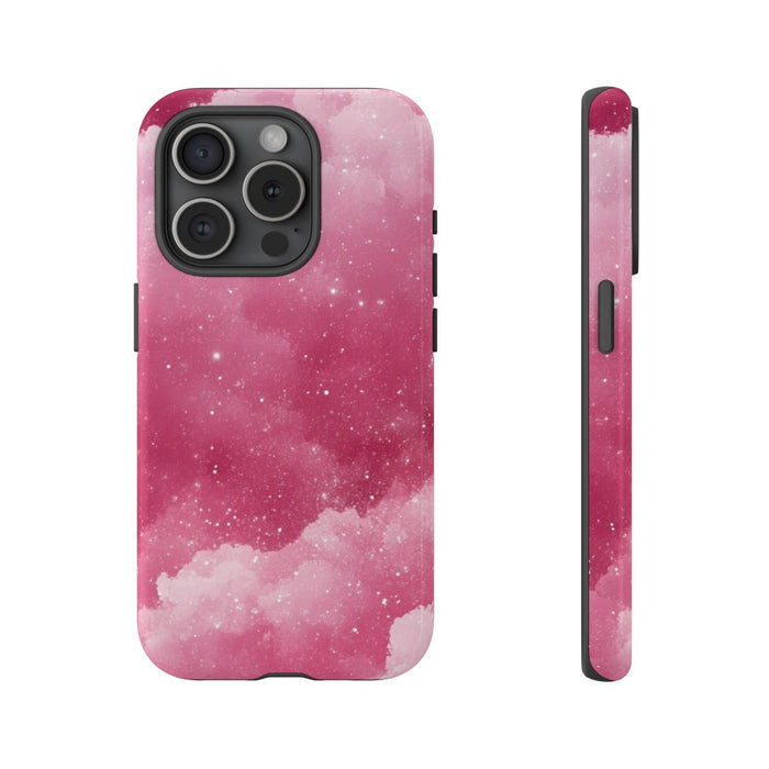 Roze Glitterwolkenstructuur