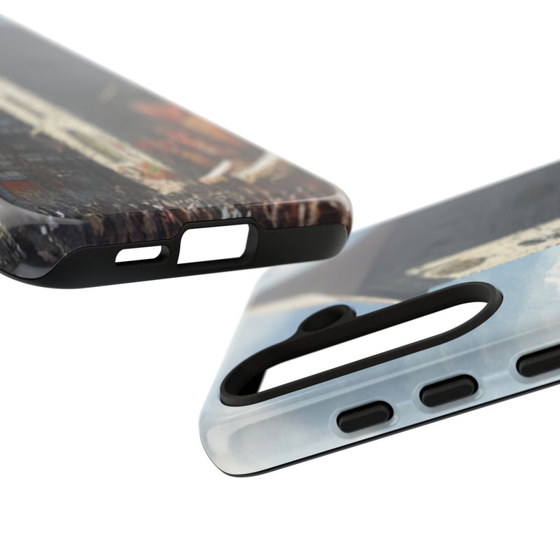 Middeleeuws Europees Dorpsstraat Tafereel