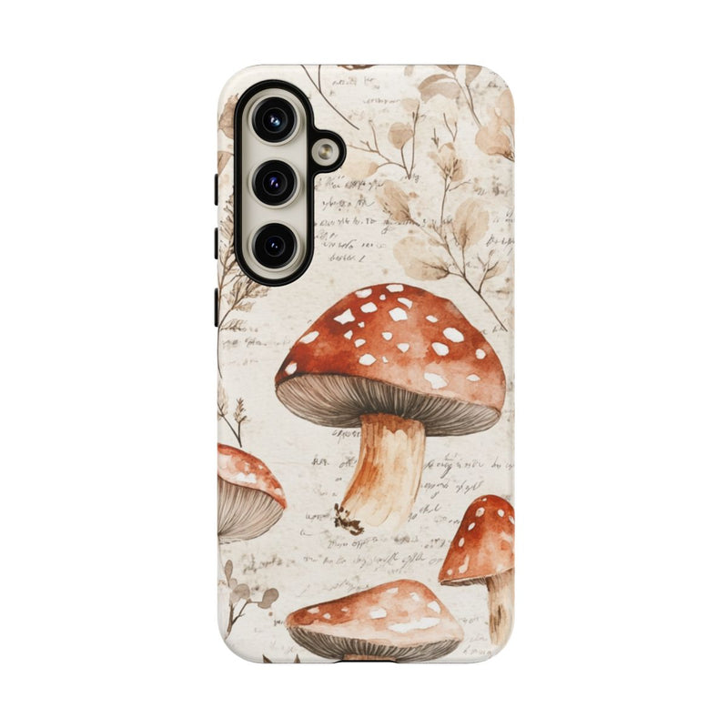 Aquarel Rode Paddenstoelen en Botanische Illustraties