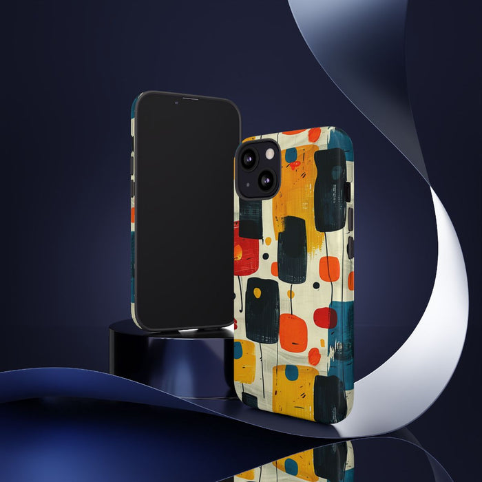 Mid-Century Abstract Geometrisch Patroon