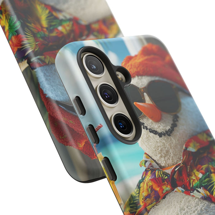 Sneeuwpop met Hawaiishirt en Zonnebril