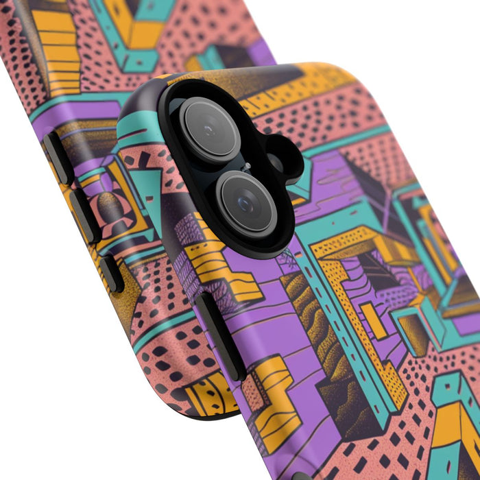 Geometrisch Abstract Patroon met Dieptewerking